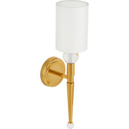 Kinkiet Glamour Dama | Biało-Złoty Step Into Design