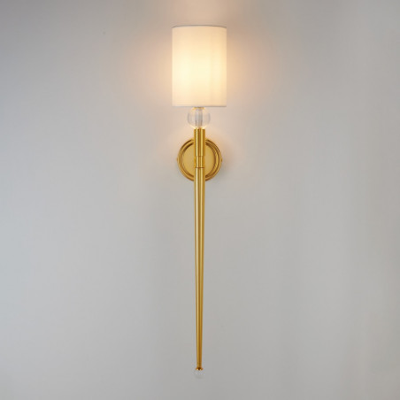 Kinkiet Glamour Dama 92cm | Biało-Złoty | Step Into Design