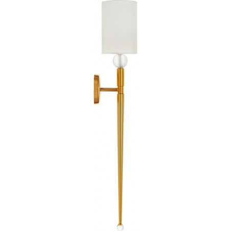 Kinkiet Glamour Dama 92cm | Biało-Złoty | Step Into Design