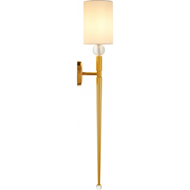 Kinkiet Glamour Dama 92cm | Biało-Złoty | Step Into Design