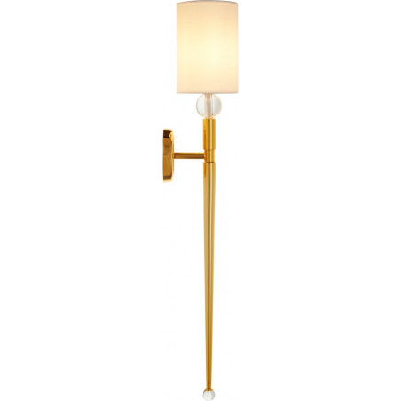 Kinkiet Glamour Dama 92cm | Biało-Złoty | Step Into Design