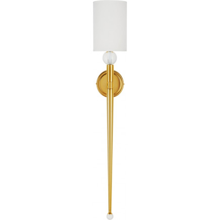 Kinkiet Glamour Dama 92cm | Biało-Złoty | Step Into Design