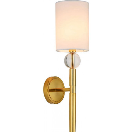 Kinkiet Glamour Dama 92cm | Biało-Złoty | Step Into Design