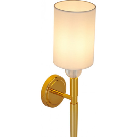 Kinkiet Glamour Dama 92cm | Biało-Złoty | Step Into Design