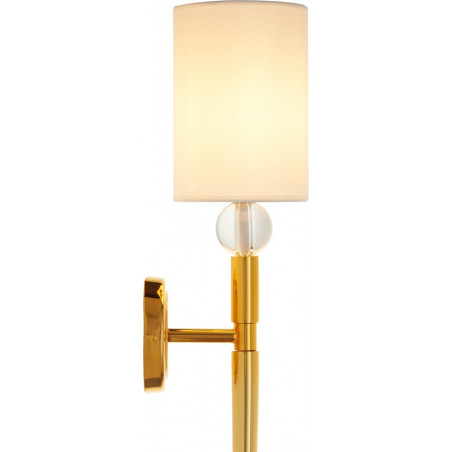 Kinkiet Glamour Dama 92cm | Biało-Złoty | Step Into Design