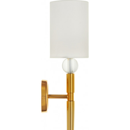 Kinkiet Glamour Dama 92cm | Biało-Złoty | Step Into Design