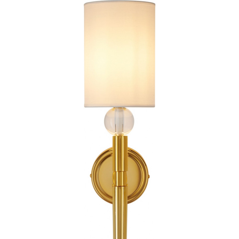 Kinkiet Glamour Dama 92cm | Biało-Złoty | Step Into Design