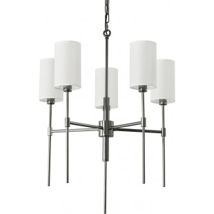 Żyrandol wiszący z abażurami hampton Darling 60cm biały / czarny połysk Step Into Design