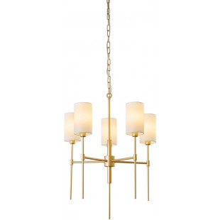 Żyrandol wiszący z abażurami hampton Darling 60cm złoty / czarny połysk Step Into Design
