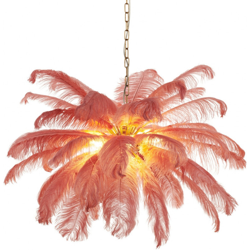 Lampa wisząca Emu różowa | Step Into Design - 100cm