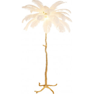 Lampa podłogowa Emu biało-złota | Step Into Design