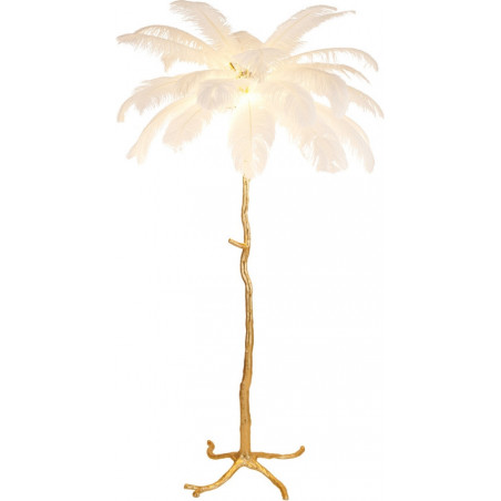 Lampa podłogowa Emu biało-złota | Step Into Design