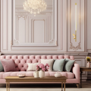 Kinkiet Glamour Florence Złoty 86cm | Step Into Design