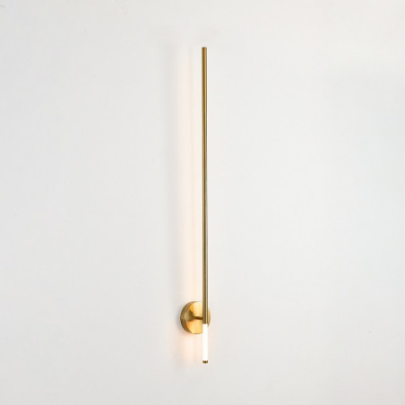 Kinkiet Pionowy Fresco LED 95cm Złoty | Step Into Design