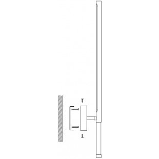 Kinkiet Pionowy Fresco LED 95cm Złoty | Step Into Design