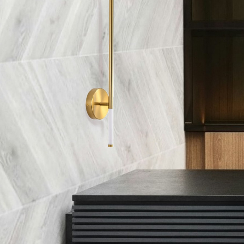 Kinkiet Fresco LED 120cm Złoty | Step Into Design