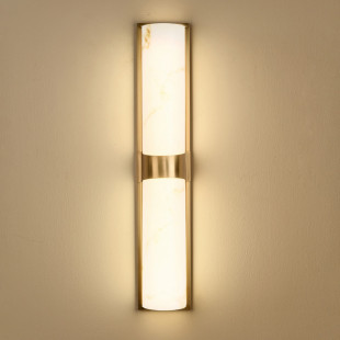 Kinkiet pionowy Muro LED - Step Into Design | Marmur i Mosiądz