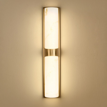 Kinkiet pionowy Muro LED - Step Into Design | Marmur i Mosiądz