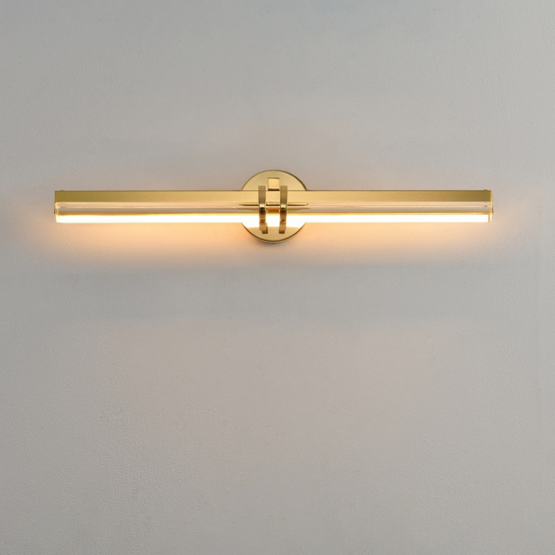 Kinkiet podłużny glamour Lovely LED 58cm złoty | Step Into Design