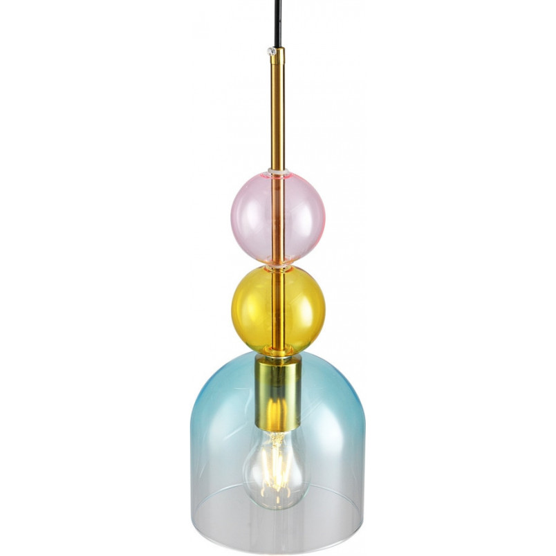 Lampa wisząca szklana Pastello Blue | Step Into Design