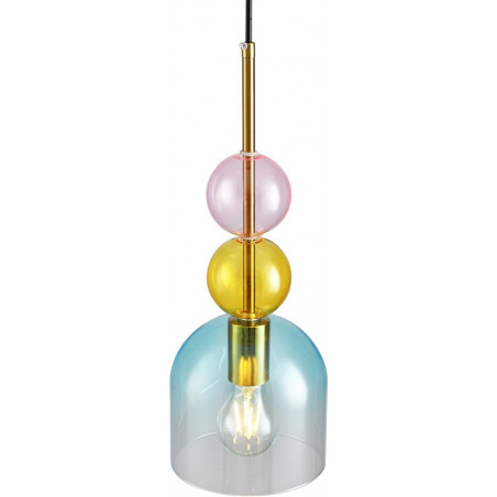 Lampa wisząca szklana Pastello Blue | Step Into Design