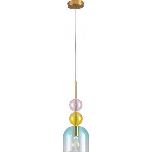 Lampa wisząca szklana Pastello Blue | Step Into Design
