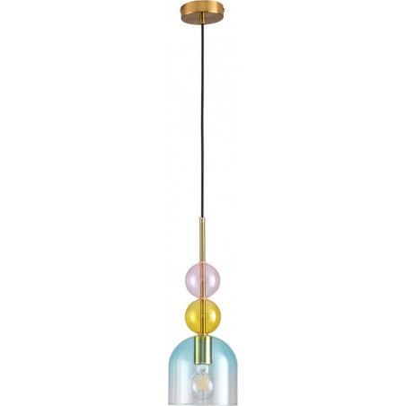 Lampa wisząca szklana Pastello Blue | Step Into Design