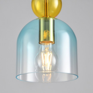 Lampa wisząca szklana Pastello Blue | Step Into Design
