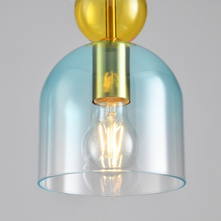 Lampa wisząca szklana Pastello Blue | Step Into Design