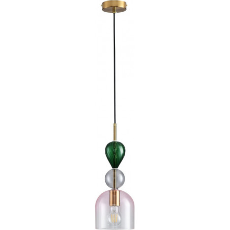 Lampa wisząca szklana Pastello Pink | Step Into Design