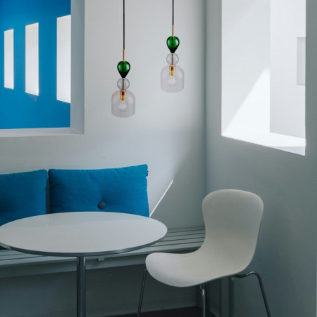 Lampa wisząca szklana Pastello Pink | Step Into Design