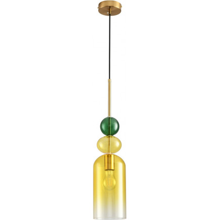 Lampa wisząca szklana Pastello Yellow - Step Into Design