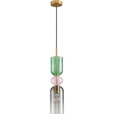 Lampa wisząca szklana Pastello Green - Step Into Design | Art Deco