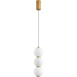 Lampa wisząca Perla - szklane kule, złoto | Step Into Design