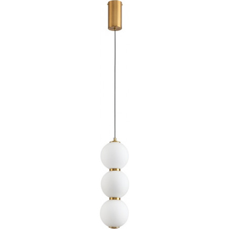 Lampa wisząca Perla - szklane kule, złoto | Step Into Design