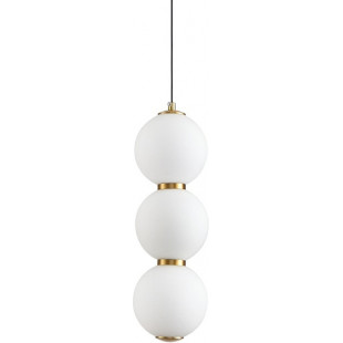 Lampa wisząca Perla - szklane kule, złoto | Step Into Design