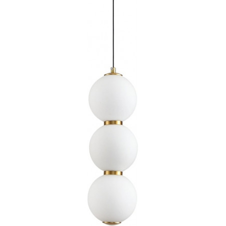 Lampa wisząca Perla - szklane kule, złoto | Step Into Design