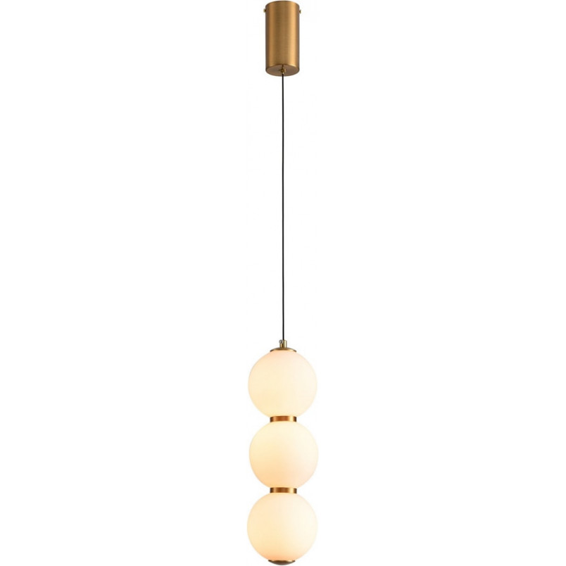 Lampa wisząca Perla - szklane kule, złoto | Step Into Design