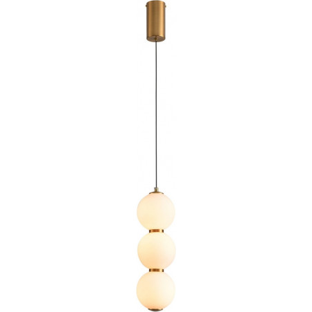Lampa wisząca Perla - szklane kule, złoto | Step Into Design