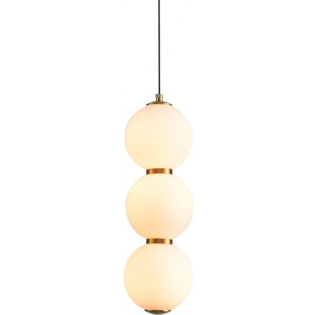 Lampa wisząca Perla - szklane kule, złoto | Step Into Design