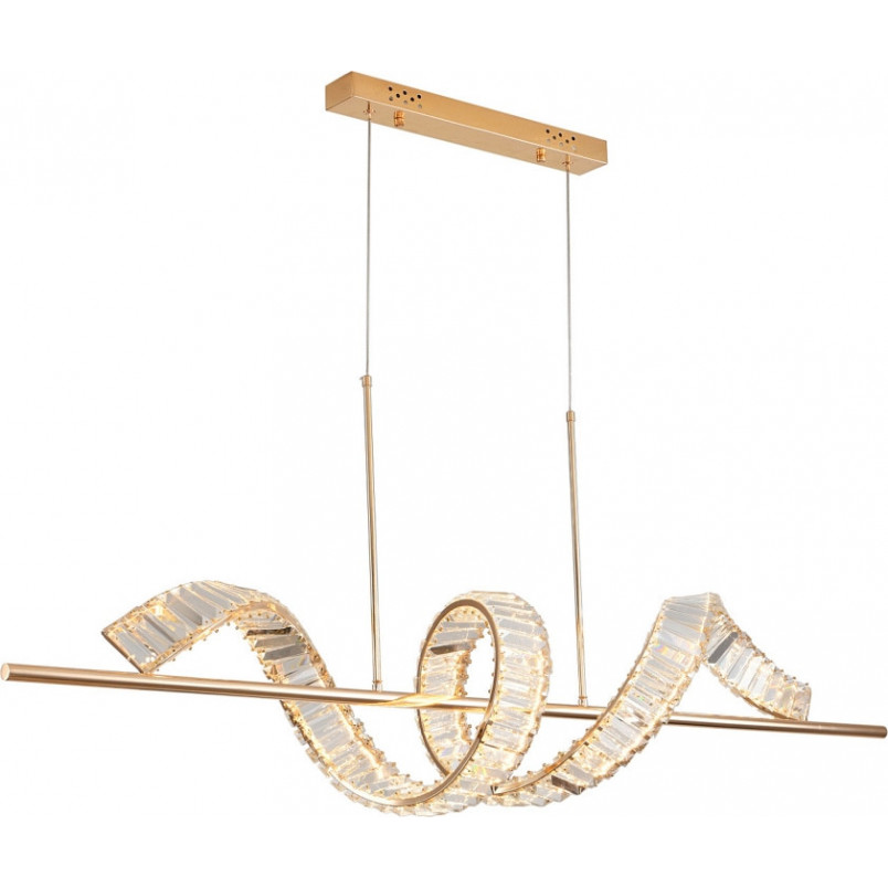 Lampa wisząca kryształowa Ritz LED 150cm złota | Step Into Design