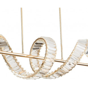 Lampa wisząca kryształowa Ritz LED 150cm złota | Step Into Design