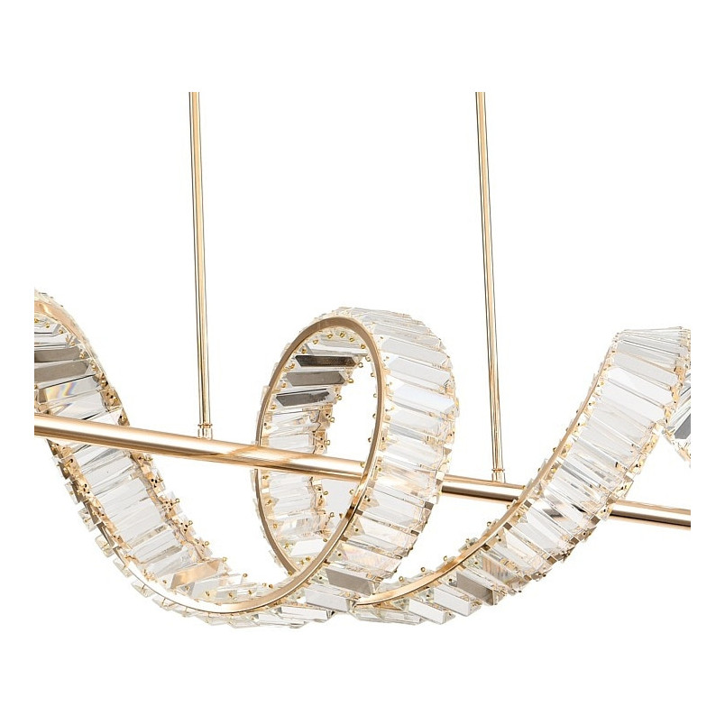 Lampa wisząca kryształowa Ritz LED 150cm złota | Step Into Design