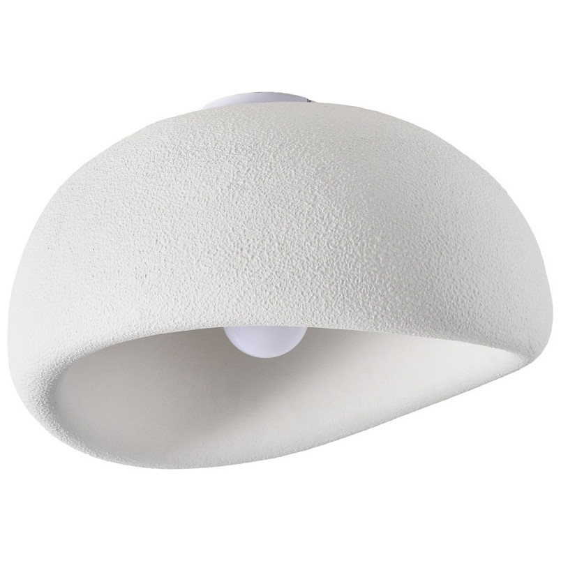 Plafon Japandi Stone 40cm biały | Step Into Design