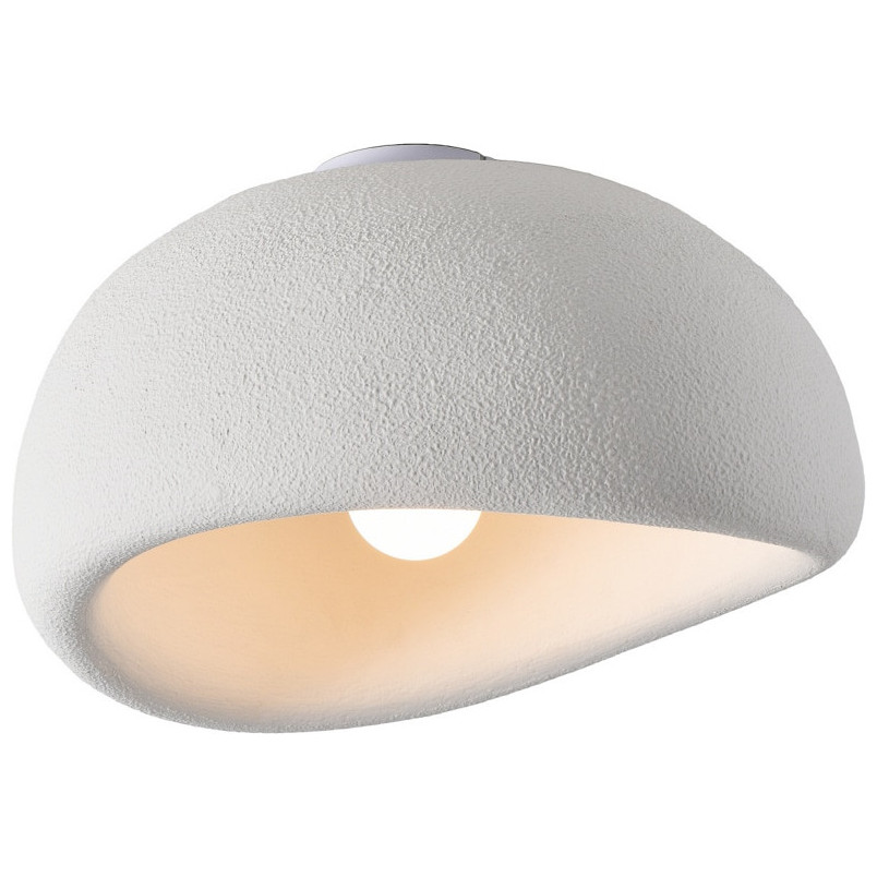 Plafon Japandi Stone 40cm biały | Step Into Design