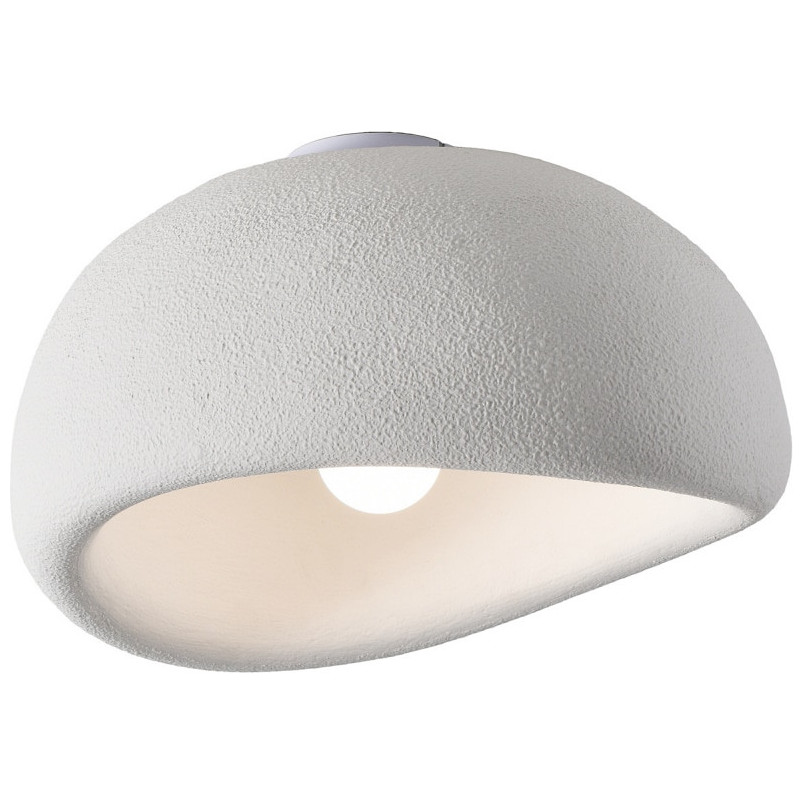 Plafon Japandi Stone 50cm biały | Step Into Design