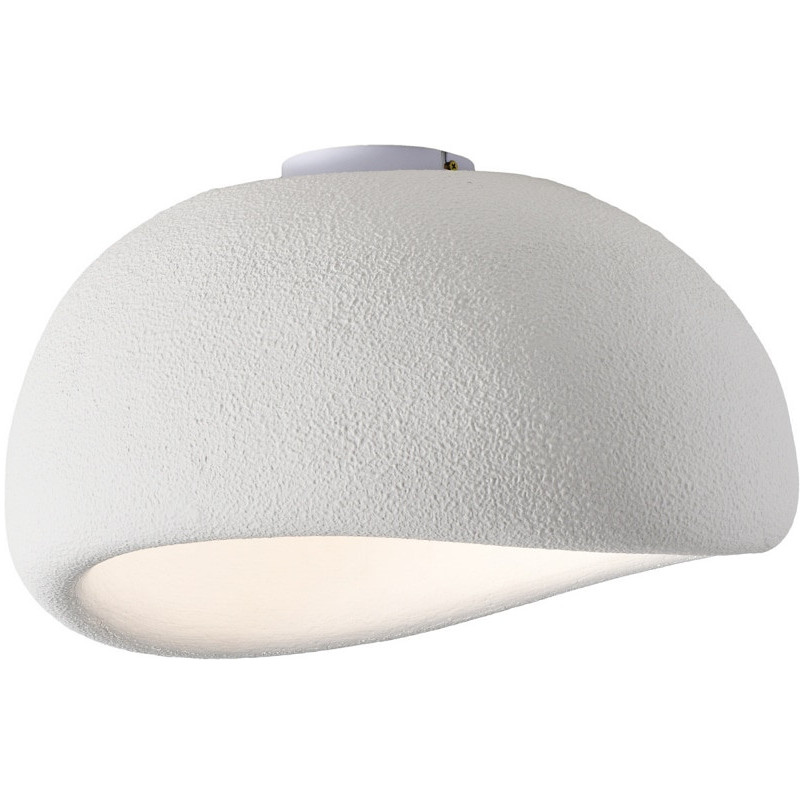 Plafon Japandi Stone 50cm biały | Step Into Design