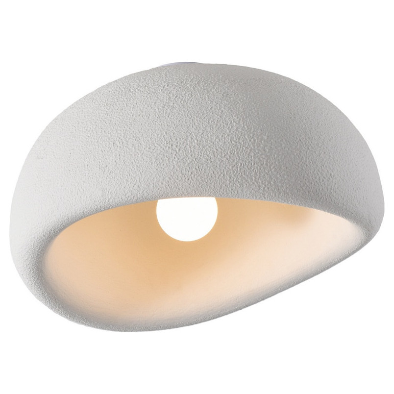Plafon Japandi Stone 50cm biały | Step Into Design