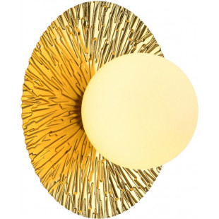 Kinkiet okrągły Sun | Złoto i szkło | Step Into Design
