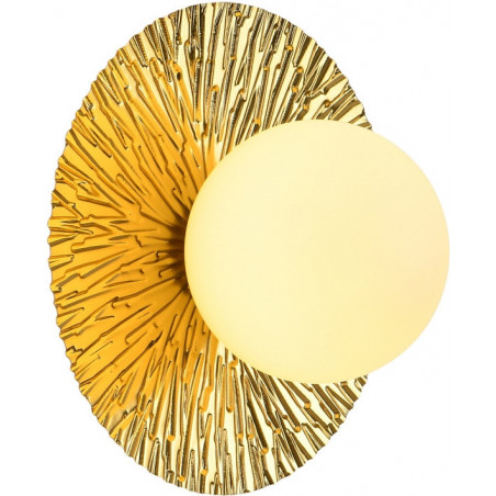 Kinkiet okrągły Sun | Złoto i szkło | Step Into Design